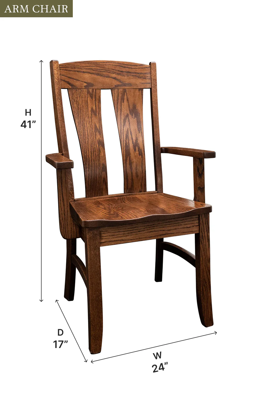 Amish Naperville Dining Chair - Quick Ship