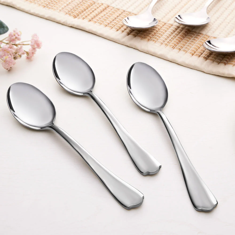 Borosil Eva Dessert Spoon, Set of 6-16 cm