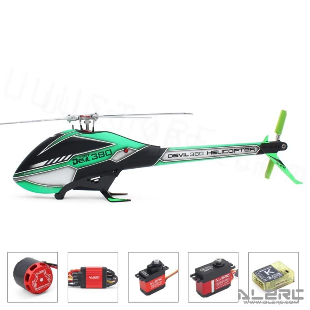 2023 New ALZRC Devil 380 Fast FBL 3D Flying RC Helicopter Super Combo With Motor ESC Servo Gyro RC Model toys