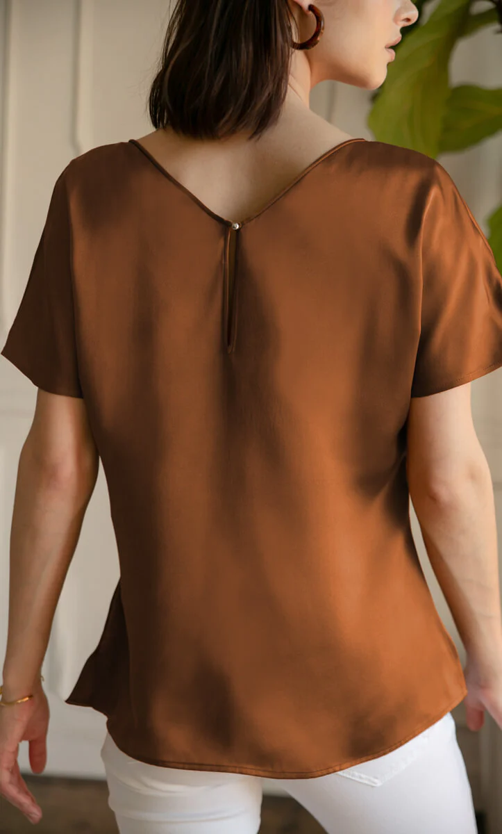 Verona Reversible Silk Blouse