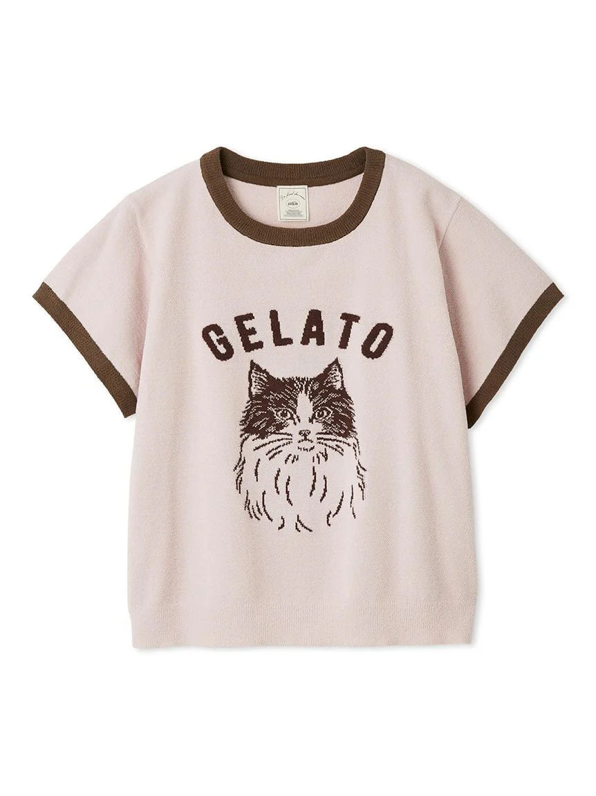 Airy Moco Variety Motif Jacquard Pullover