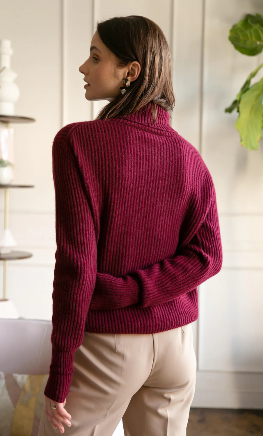 Tessa Cashmere Turtleneck Sweater