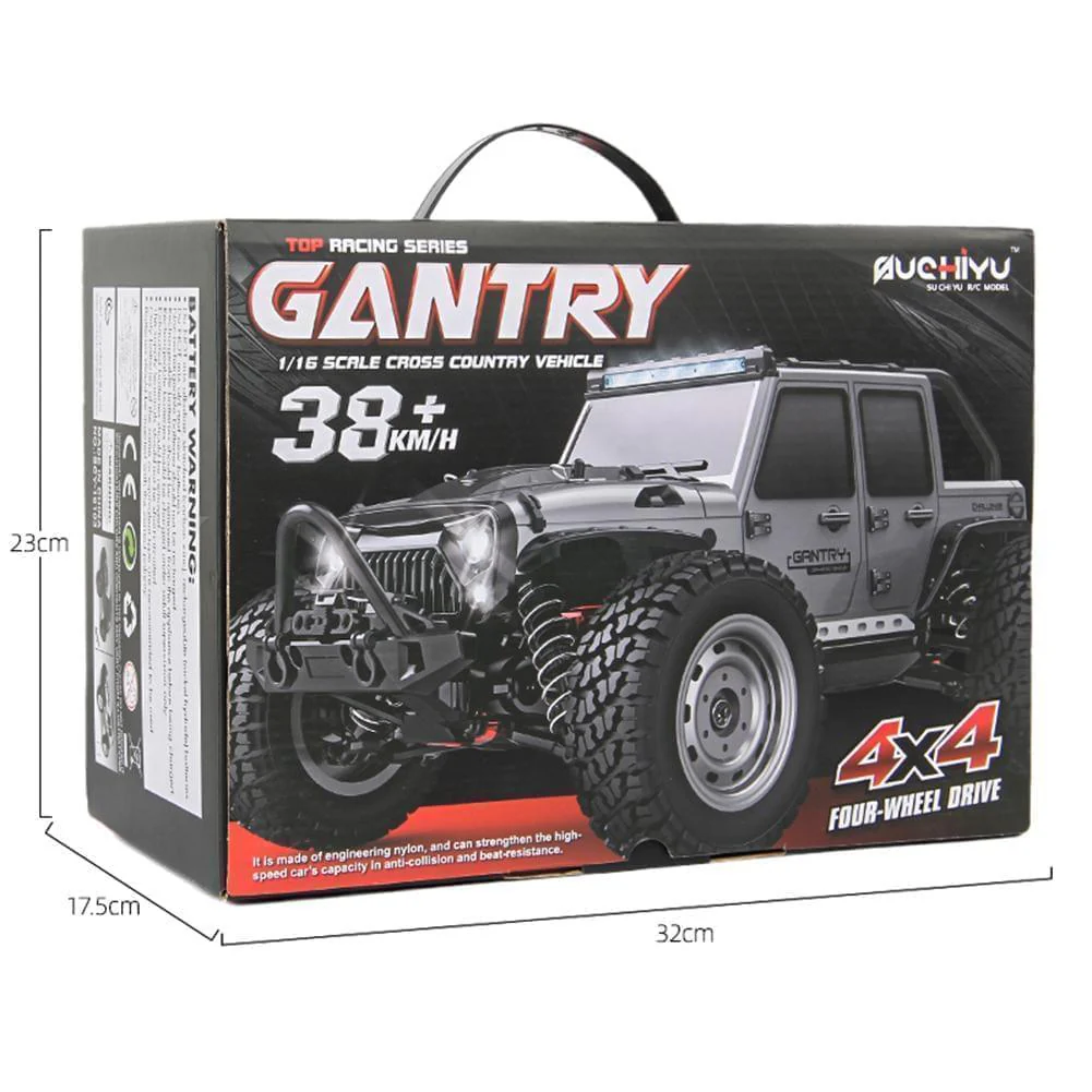 1:16 50KM/H Or 70KM/H 4WD RC Car LED Headlights 2.4G Waterproof Remote Control Cars High Speed Drift Monster Truck for Kids Toy