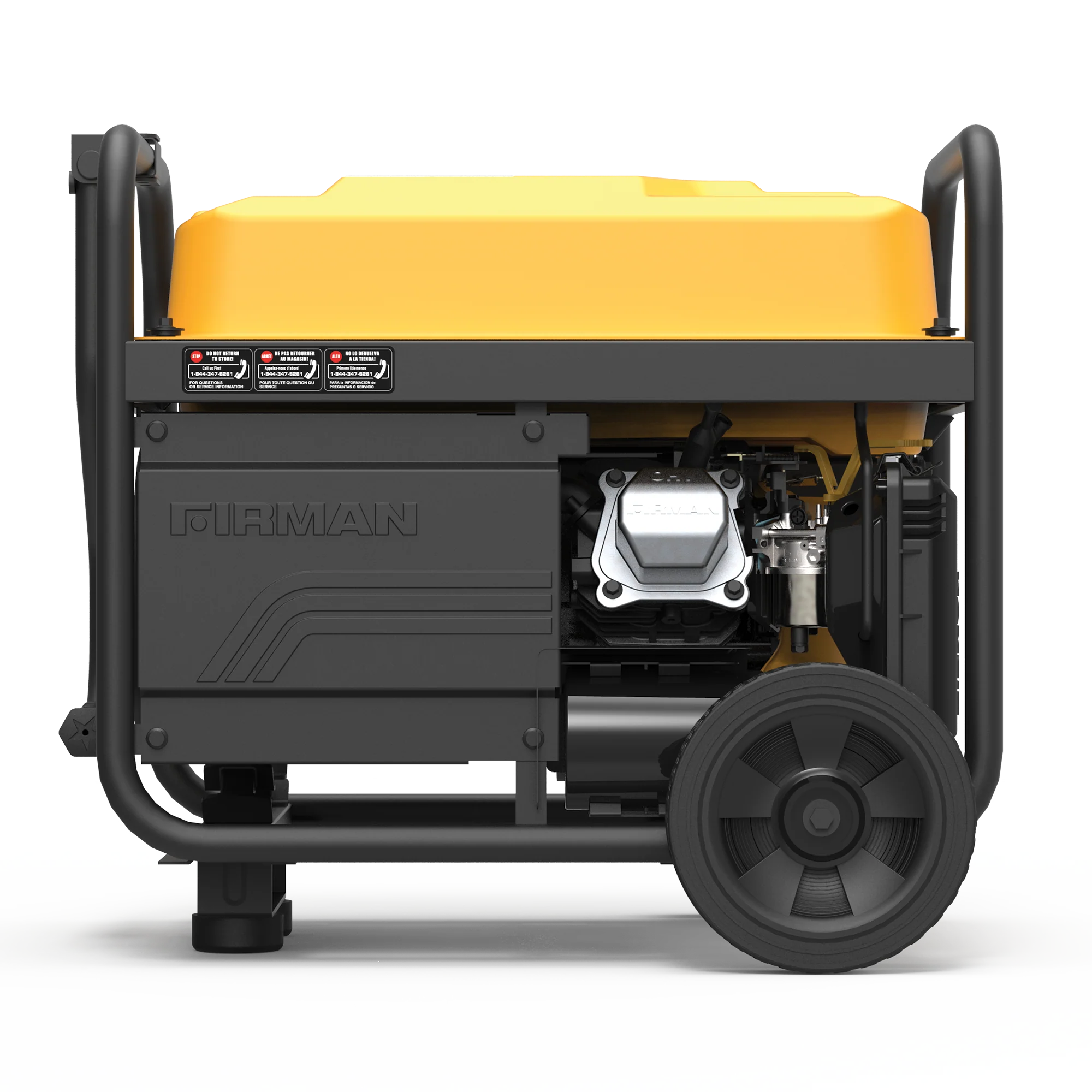 Gas Portable Generator 4550W Recoil Start 120/240V with CO ALERT