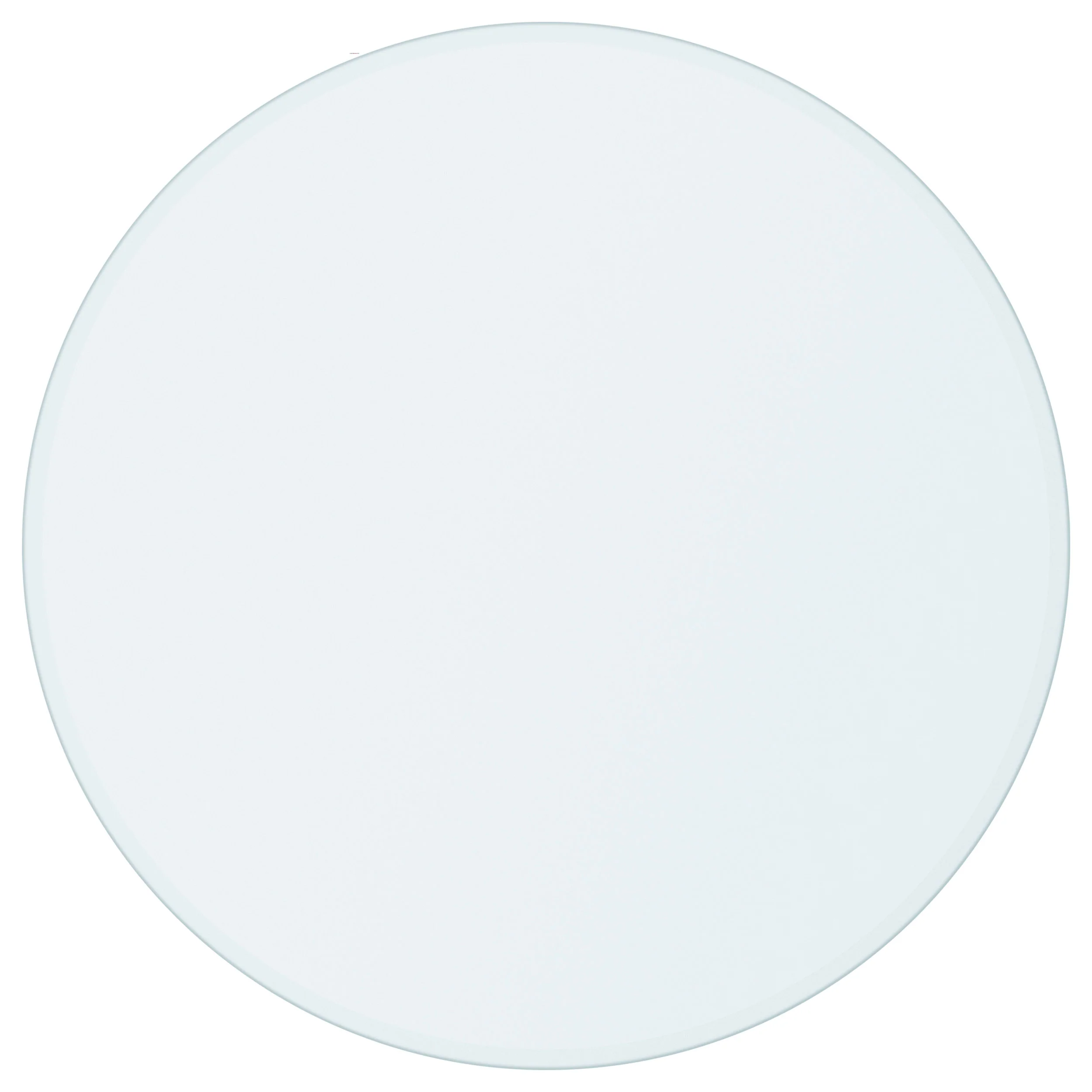 48-inch 6mm Round Clear Tempered Glass Top