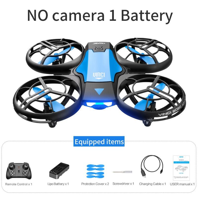 4DRC V8 Mini Drone - 4K 1080P HD Wide Angle Camera WiFi FPVDrone Height Keep Foldable Quadcopter Toy Gift