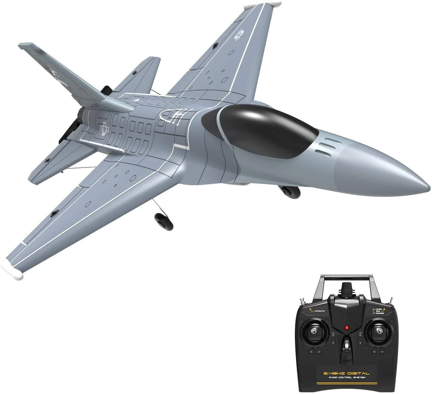 F16 Falcon RC Airplane - 2.4G 6-Axis 365mm Wingspan EPP One Key Return Aerobatic Fixed-wing Trainer RTF for Beginners