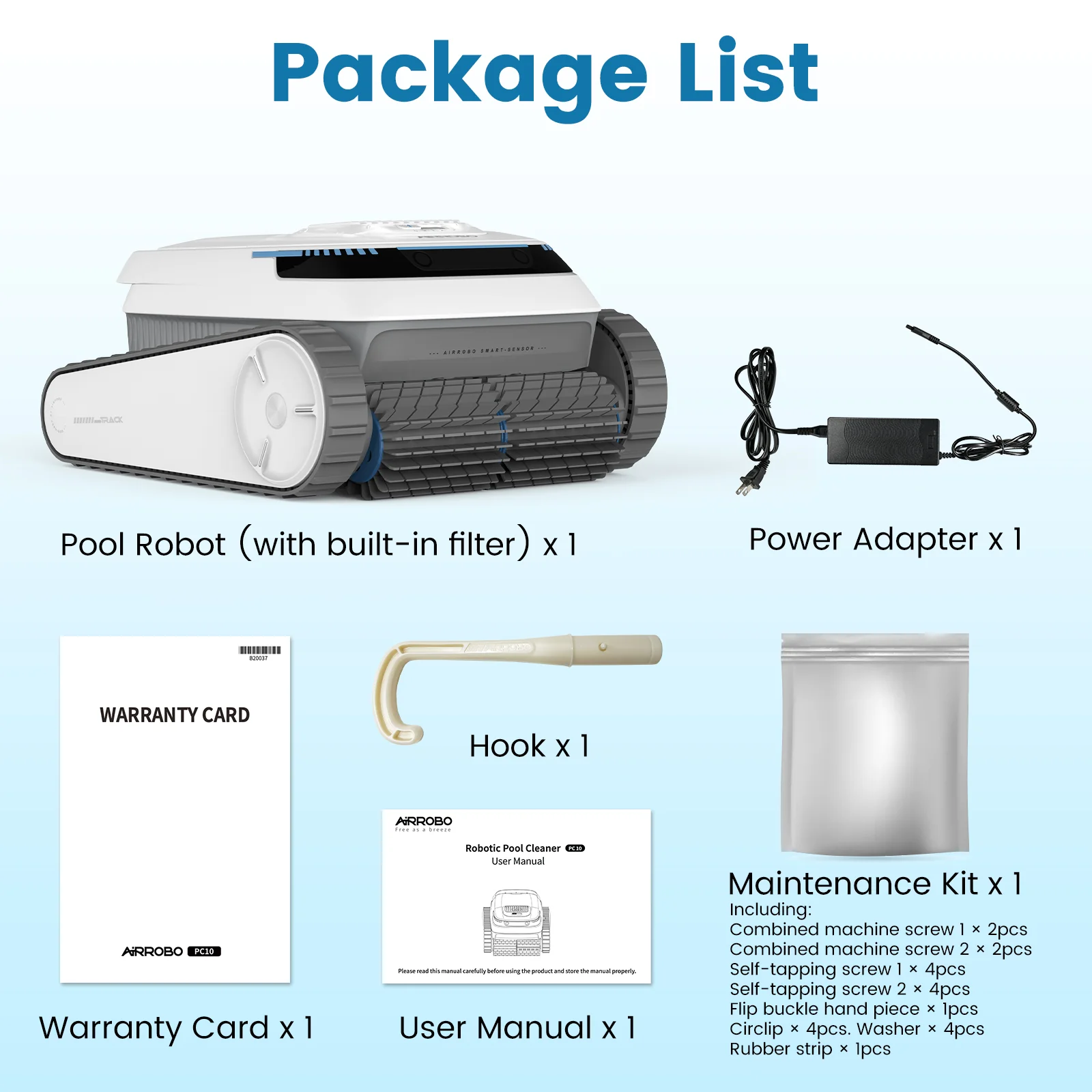 Airrobo CP20 Cordless Robotic Pool Vacuum Cleaner, Wall-Climbing Pool Robot Vacuum