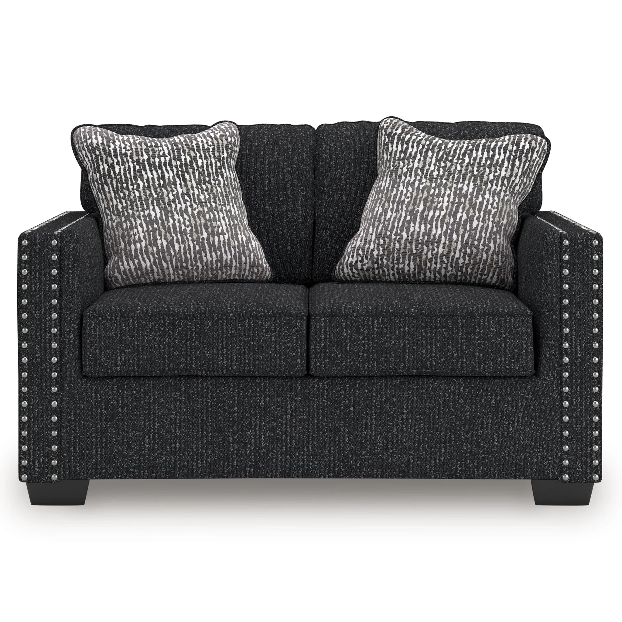 Jasmine Peaks - Loveseat - Coal