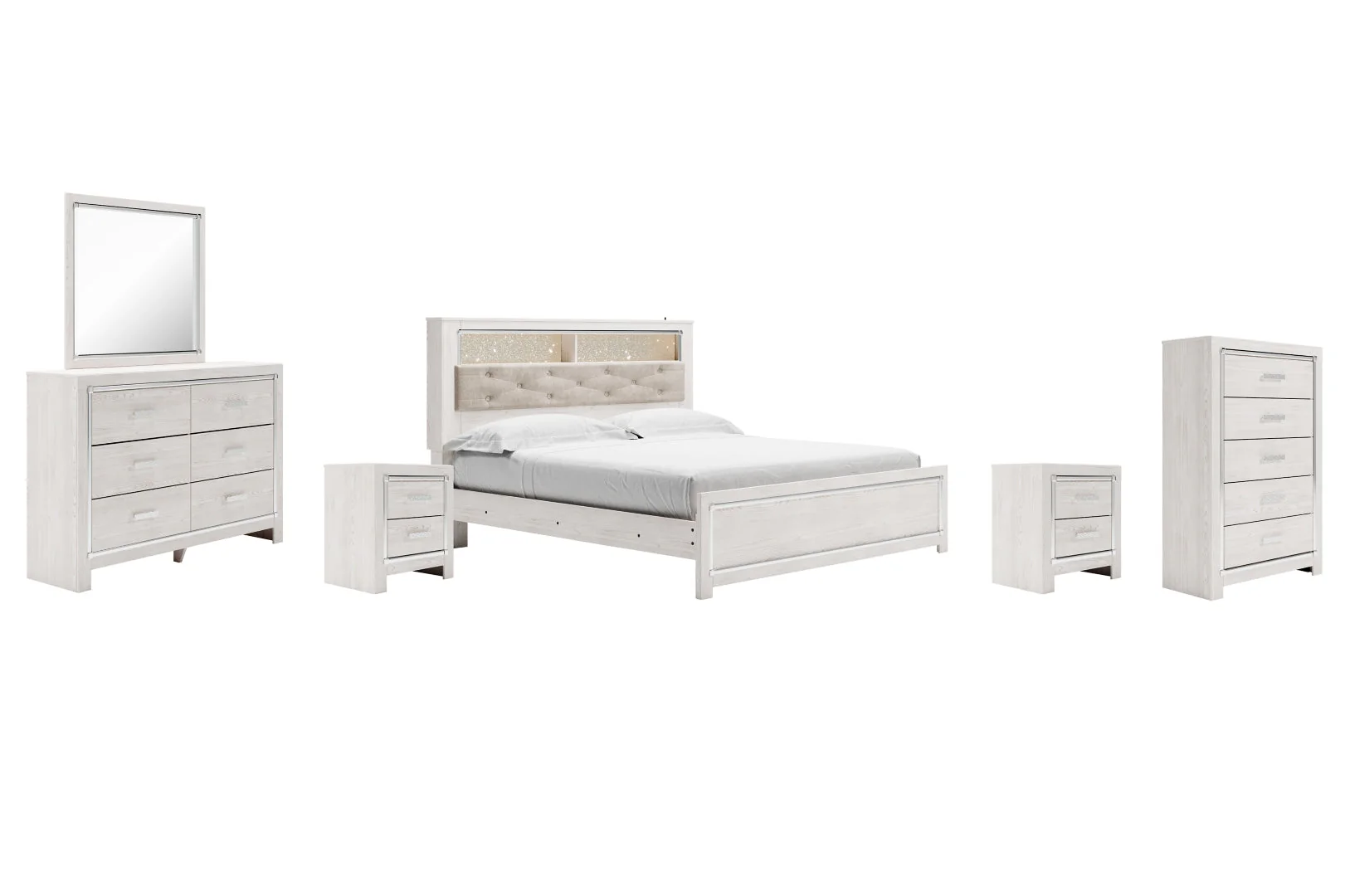 Altyra Panel Bookcase Bedroom Set