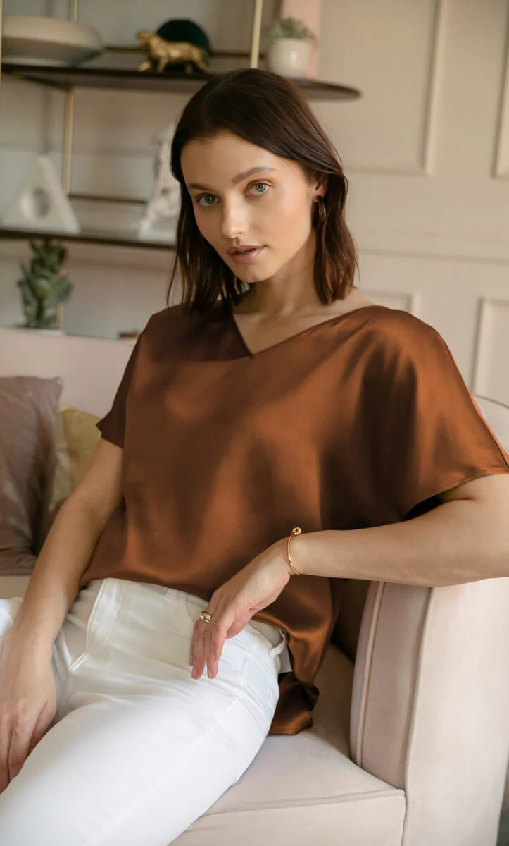 Verona Reversible Silk Blouse