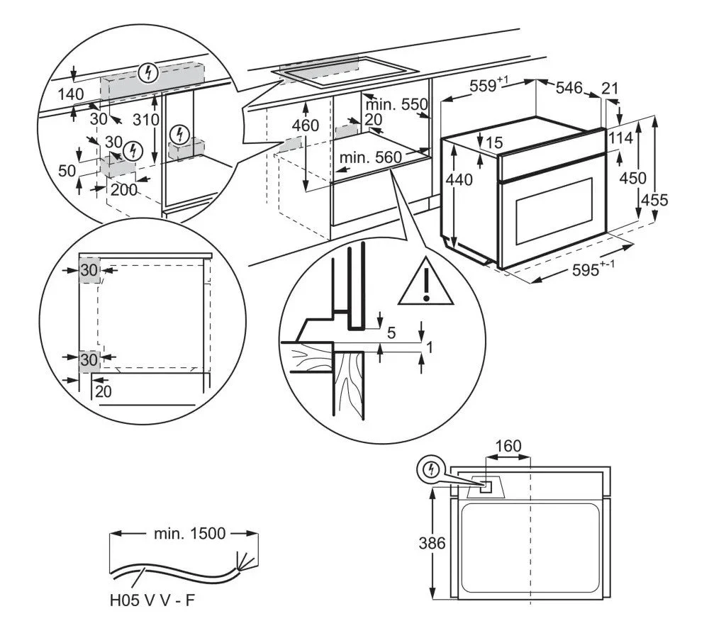 AEG 220 volt Built in Oven with Microwave combination Integrated wall oven with microwave combo 220v 50 hz 220 vols 50hz 220v 240 volts 50 hz KME761080m220v
