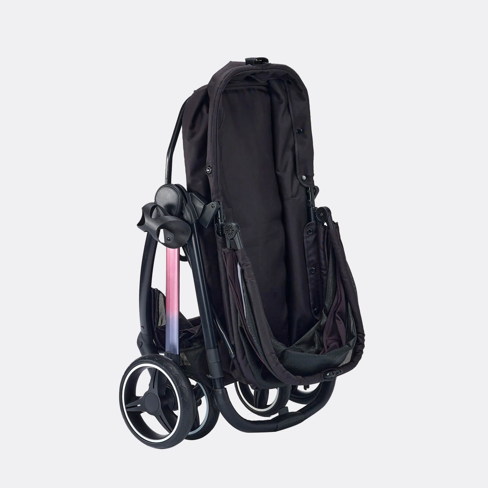 Retro Luxe Pet Stroller, Medium 4-Wheel Luxury Dog-Cat Stroller