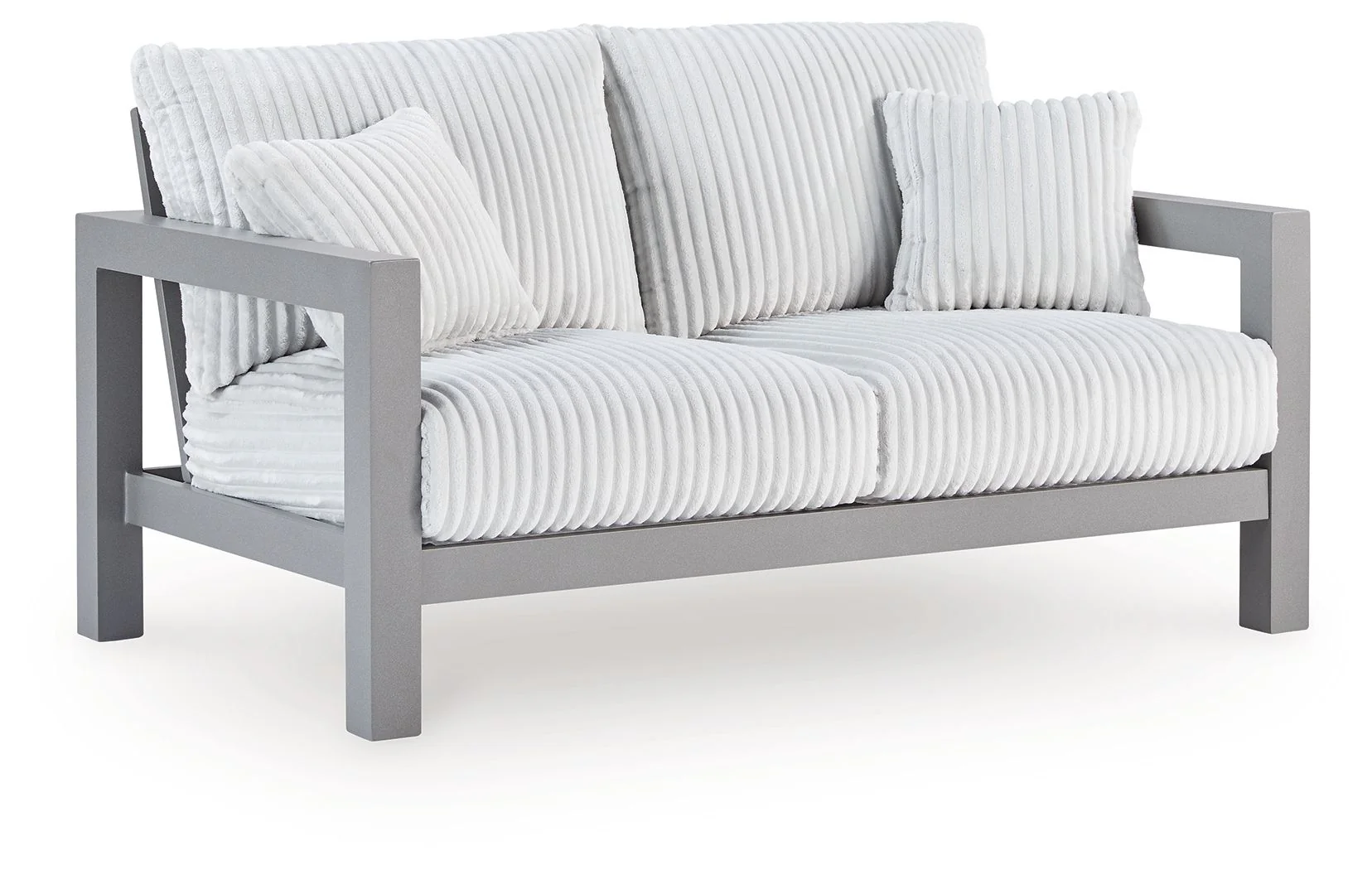 Hurley Park - Loveseat With Cushion - Gray