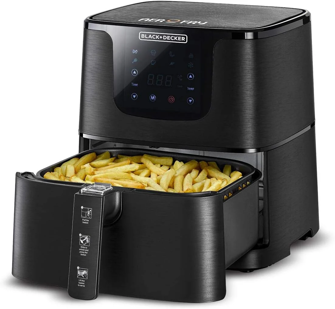 Black & Decker 220 volt 7.5 Liter air fryer oven  AF700-B5 Digital Air Fryer 220v 240 volt 50 hz