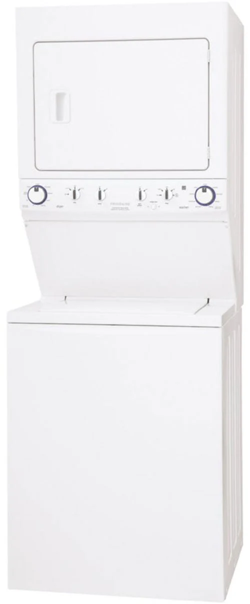 Frigidaire MLCE10ZEMW 10.1 KG High Efficiency White Stack Laundry Center 220-240 Volts 50/60 Hertz