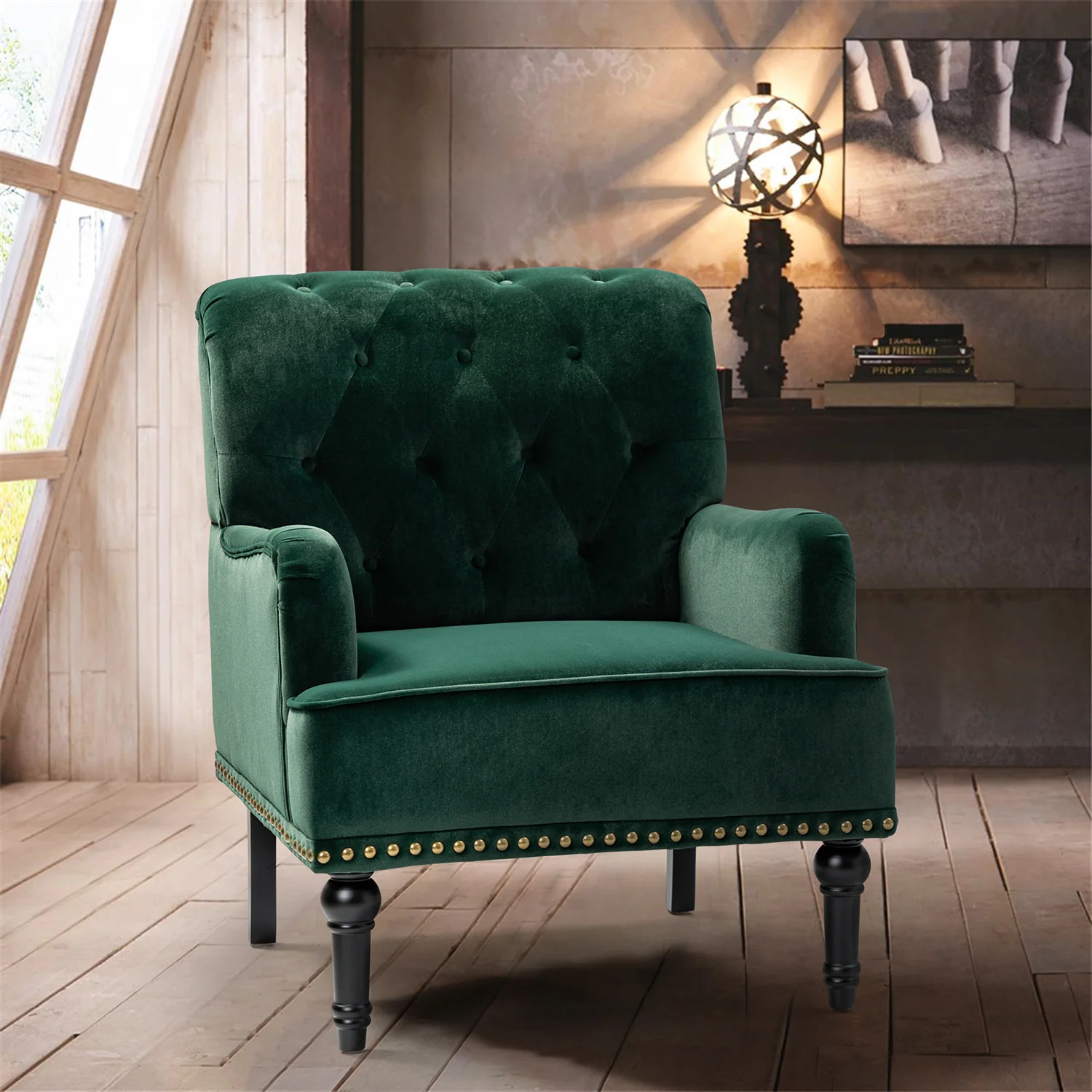 Battista Armchair in Green