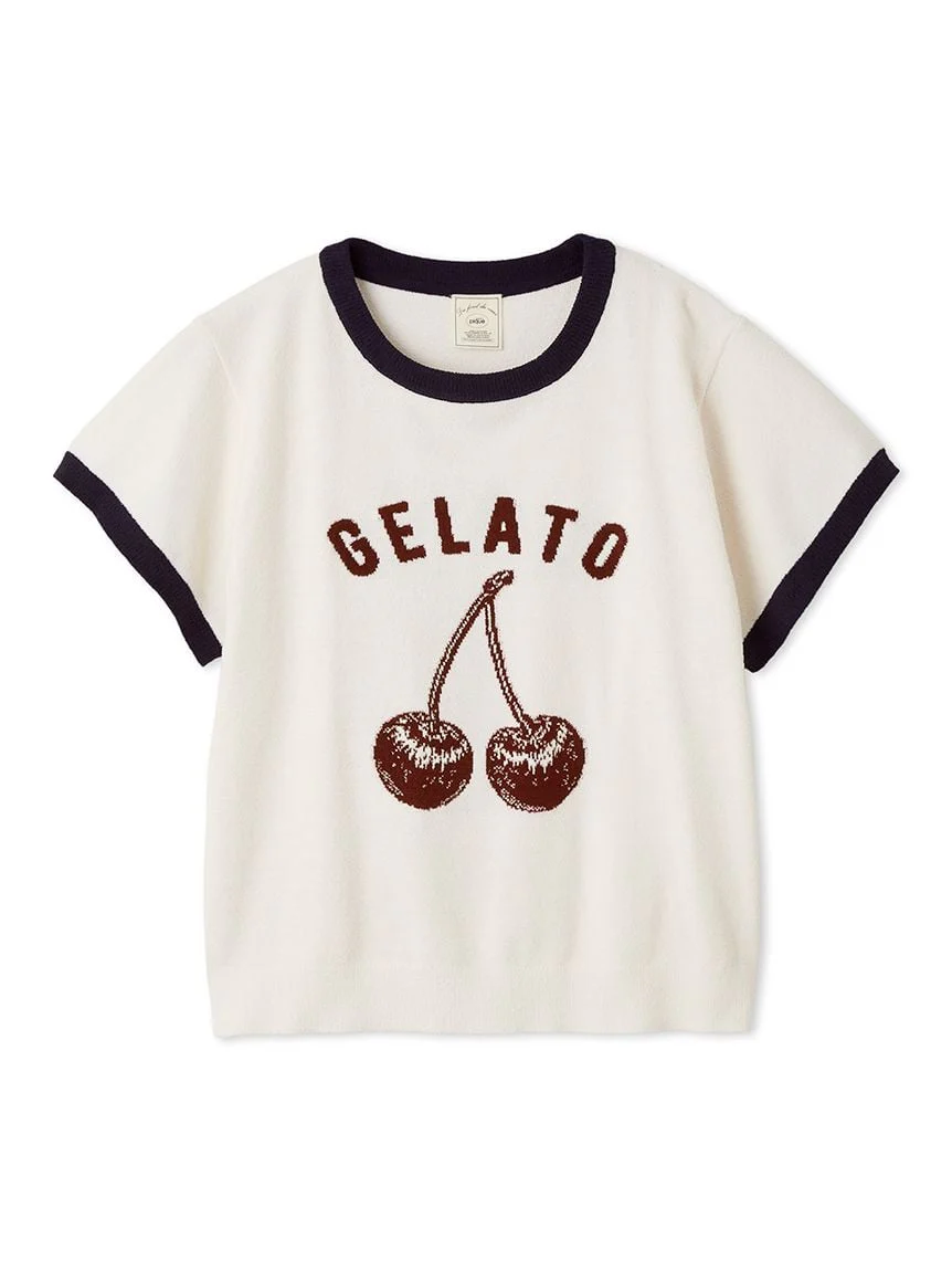 Airy Moco Variety Motif Jacquard Pullover