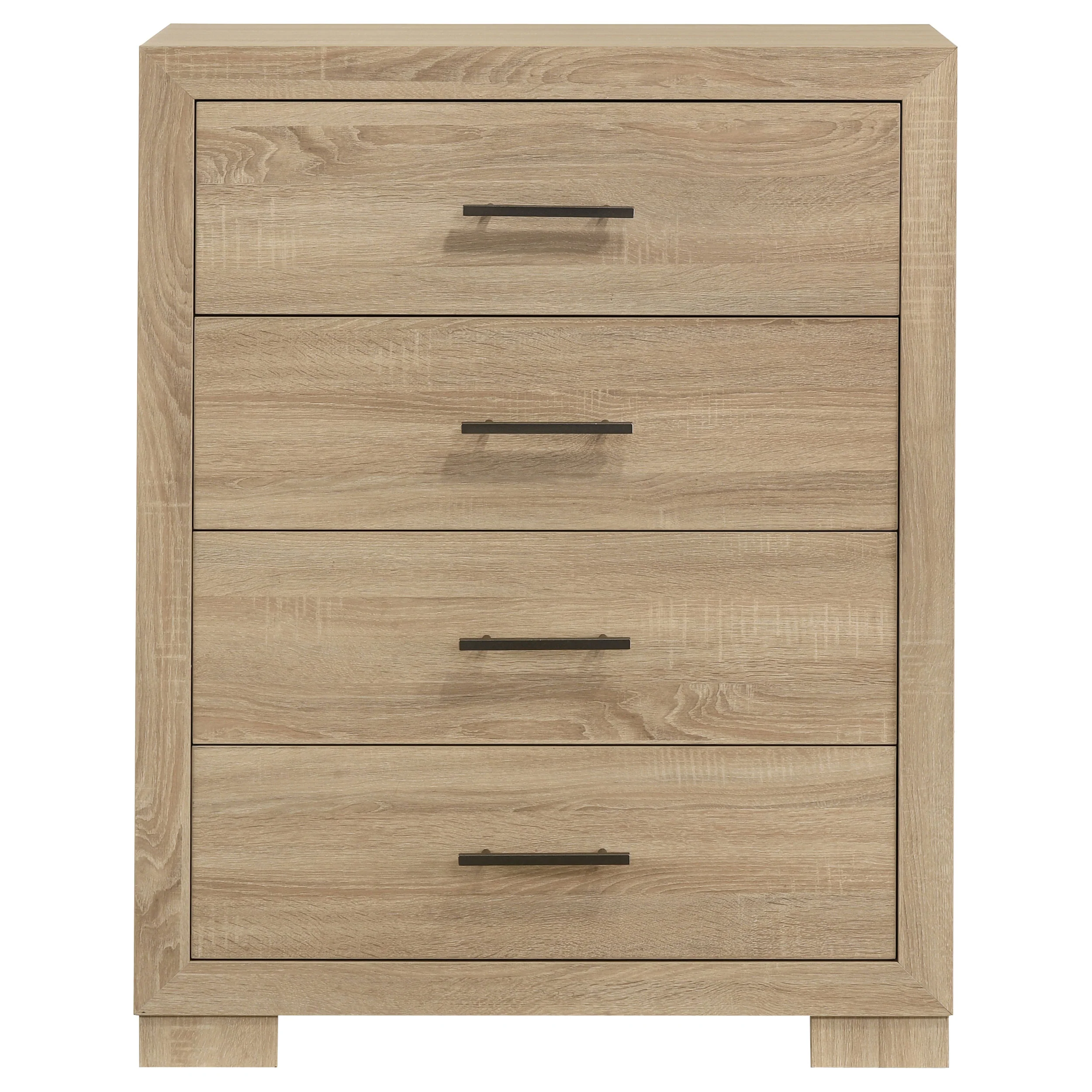 Arielle 4-drawer Bedroom Chest of Drawers Light Oak