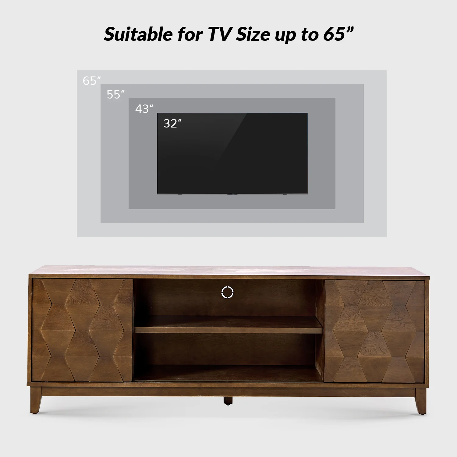 August TV Stand in Walnut