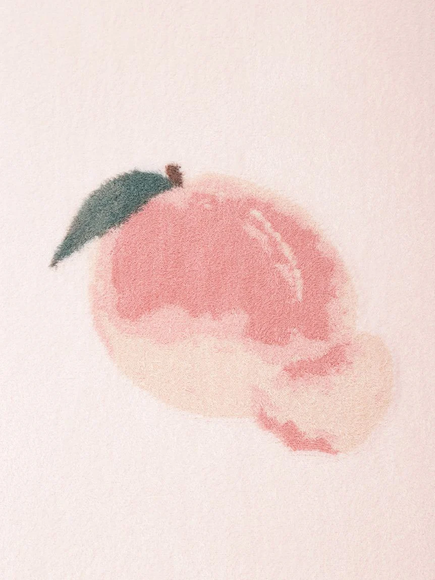 Smoothie Fruit Jacquard Half Blanket