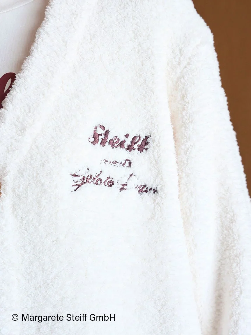 [Steiff] Unisex Powder 55PB Jacquard Cardigan