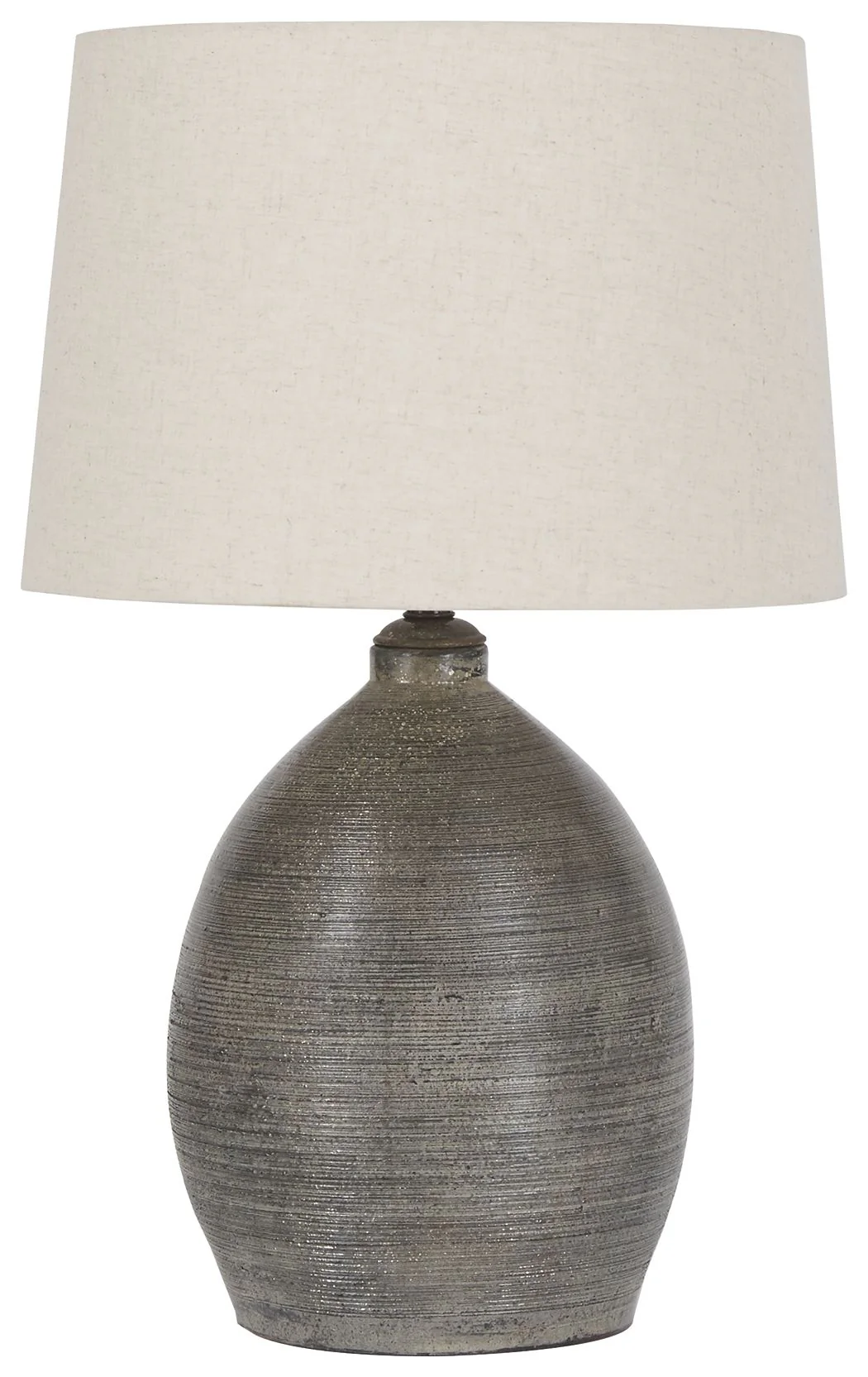 Joyelle - Terracotta Table Lamp  - Gray