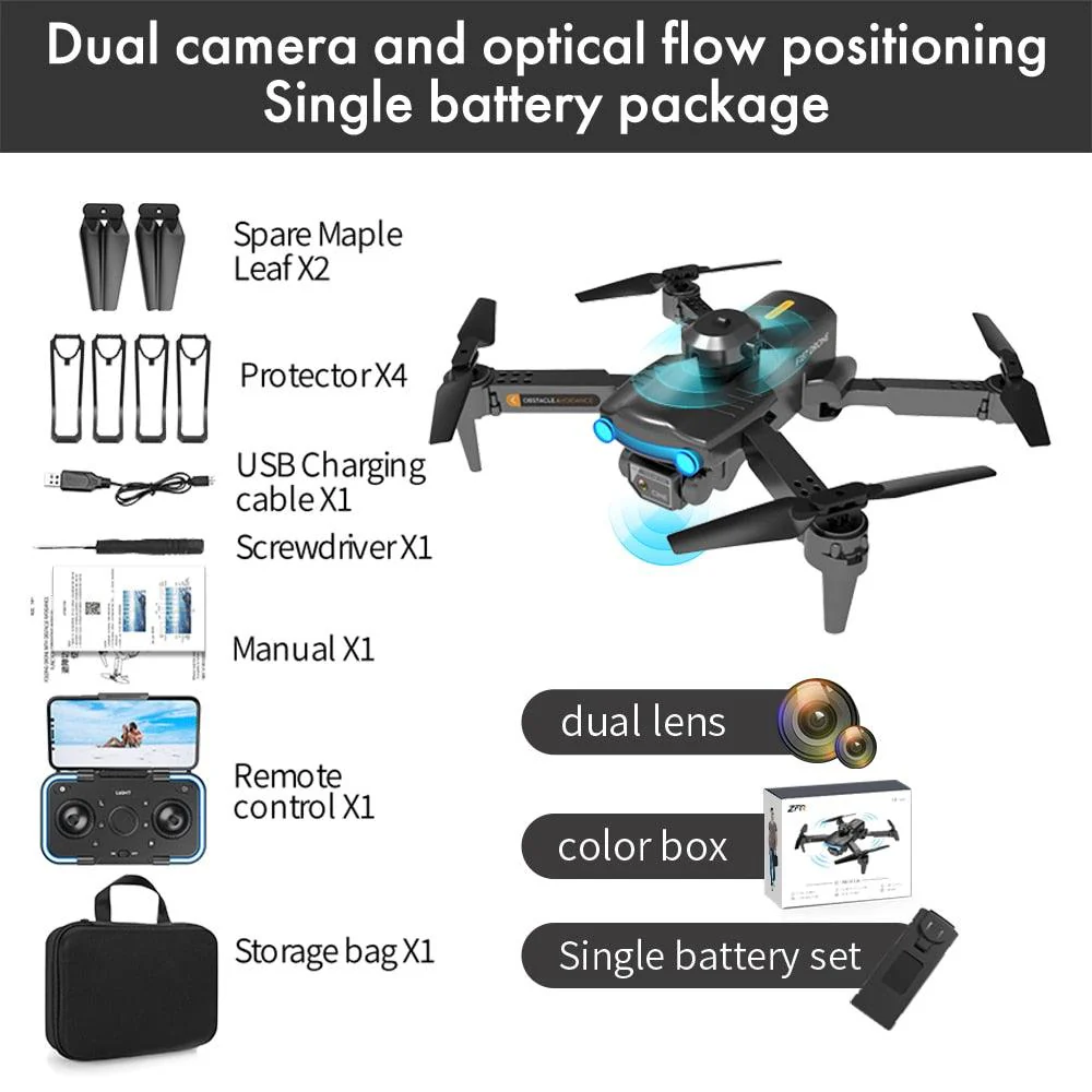 2024 New F187 Pro Drone - 4K HD Dual Camera Fixed Height Obstacle Avoidance 2.4Ghz Wifi Fpv Foldable Quadcopter RC Dron Toys Gifts