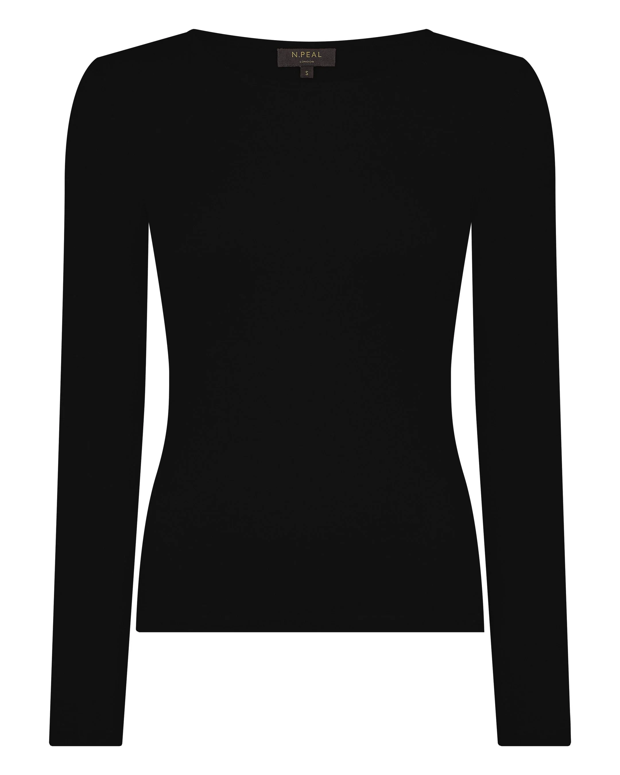 Women's Eden Superfine Cashmere Round Neck Top Black
