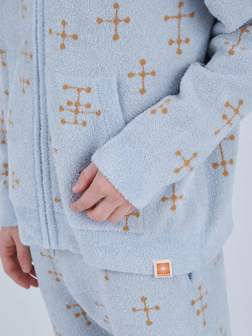 EAMES MENS Smoothie DOT PATTERN Jacquard Parka Hoodie