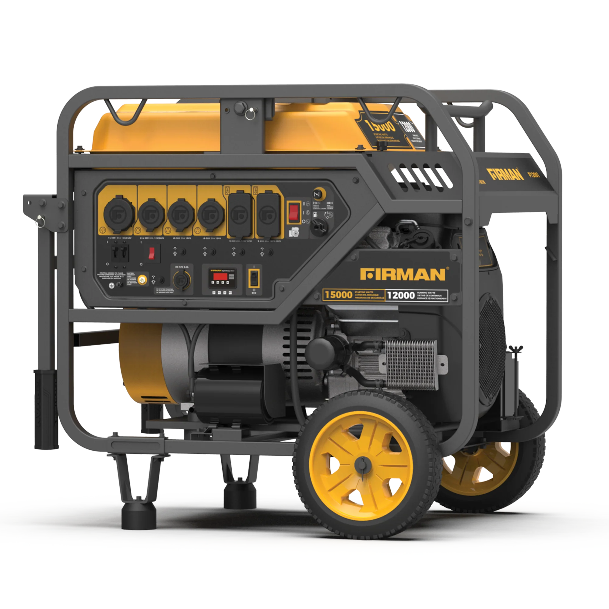Gas Portable Generator 15000W Electric Start 120/240V