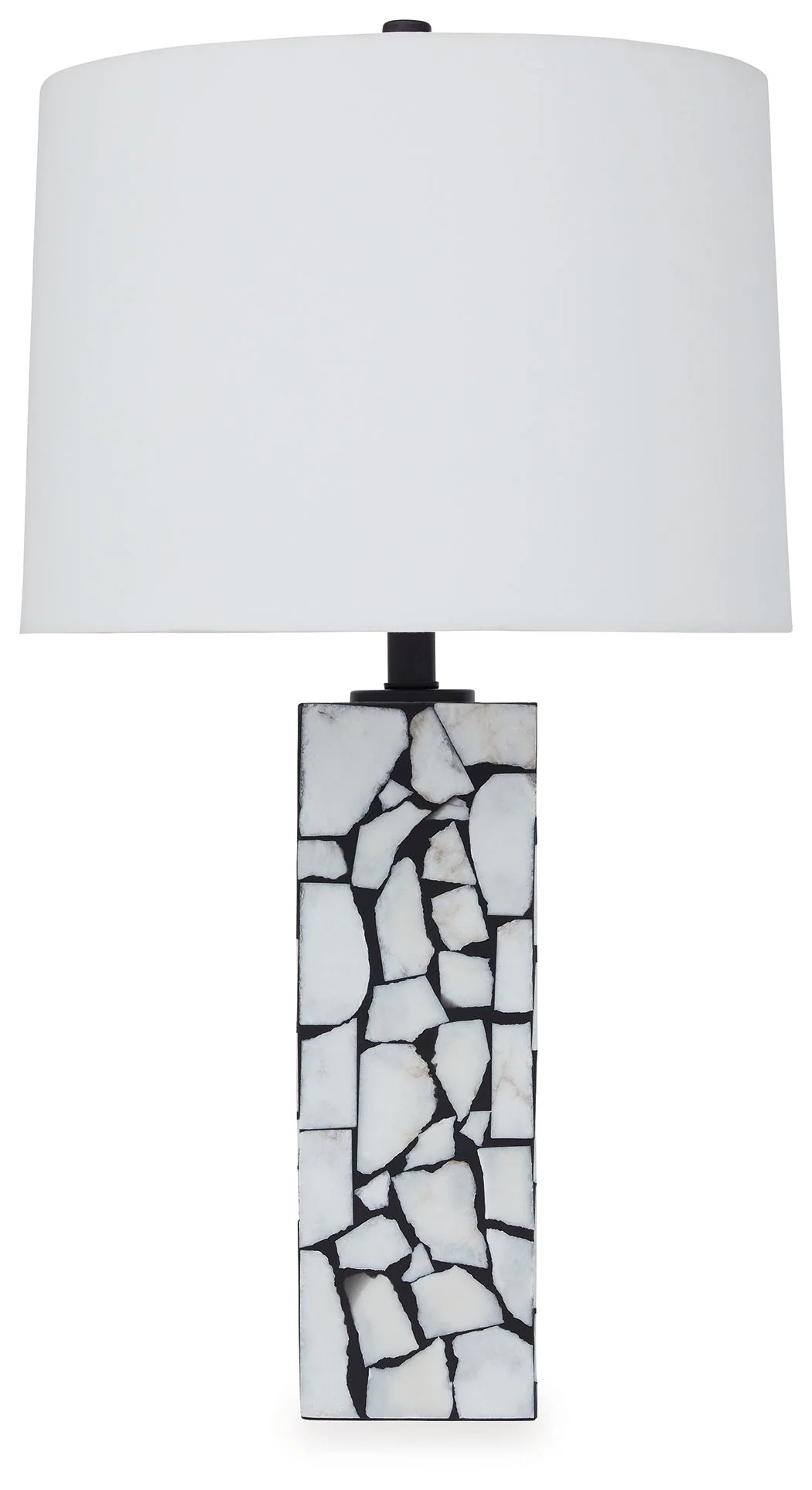 Macaria - Marble Table Lamp - White / Black