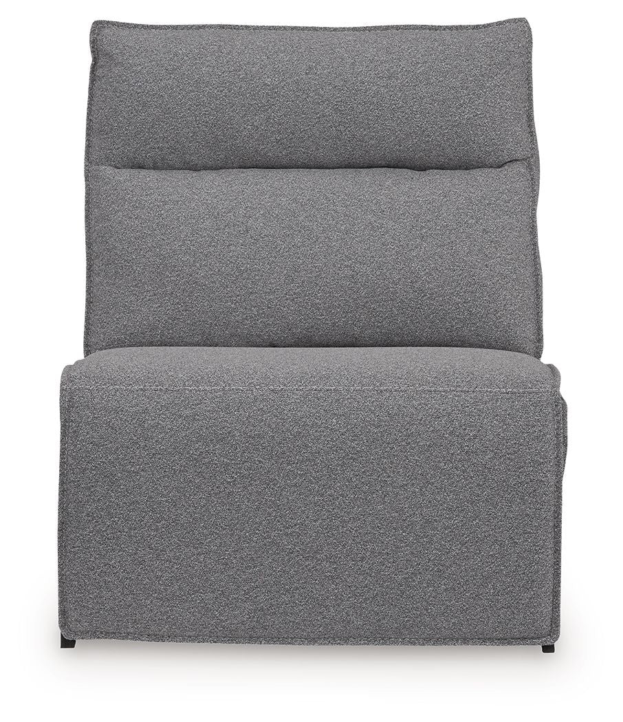 ModMax II - Power Armless Recliner With Adjustable Headrest - Salt And Pepper