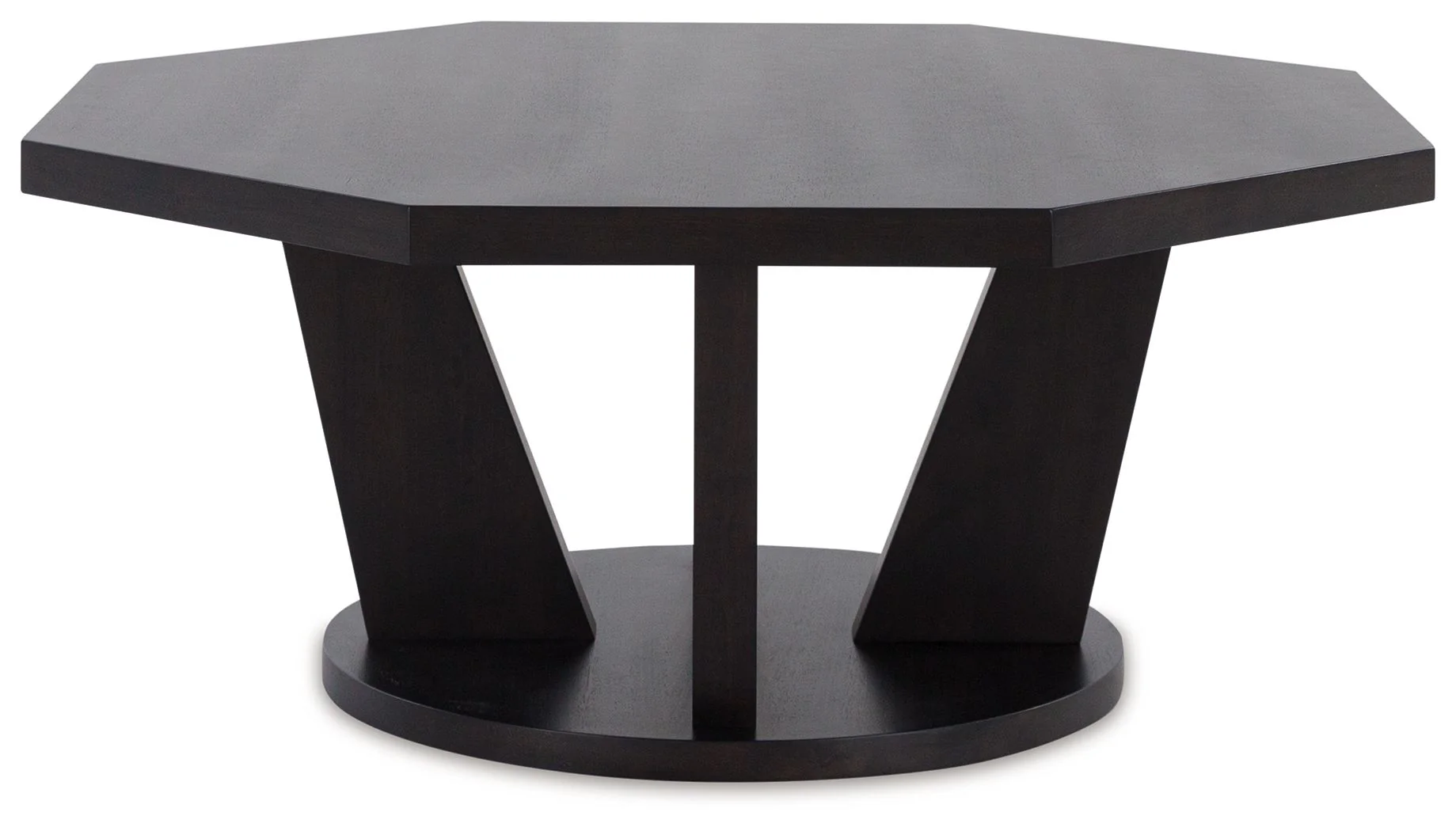 Chasinfield - Octagon Coffee Table - Dark Brown