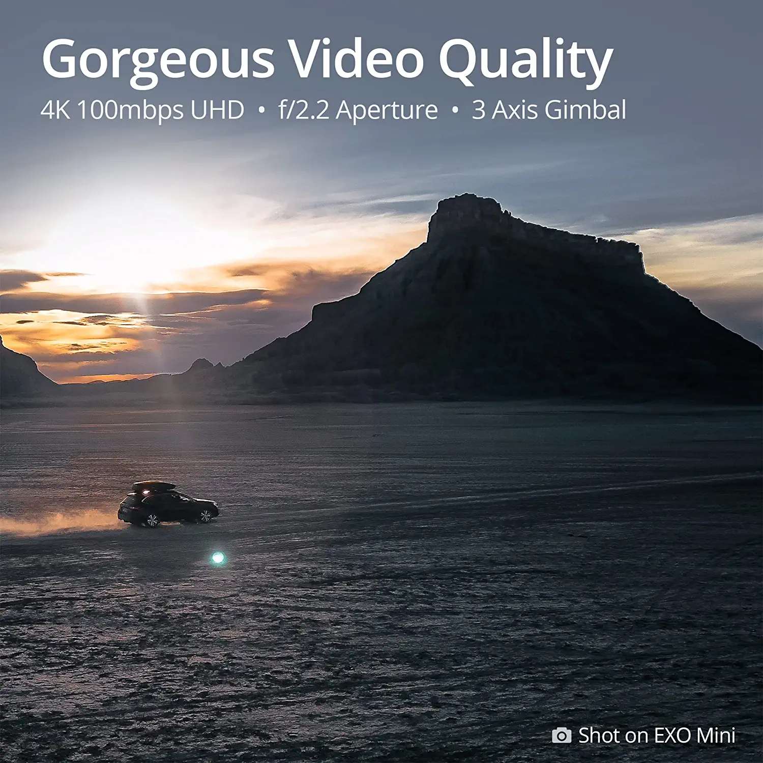 EXO Mini Drone - Professional 4K HD UHD Long Range Drone. 40 Minute Battery Life, 4K HD Camera, 5 Mile Range, 12MP Photo, Follow-Me, Return to Home, +15 more. Ready to Fly & Case Included Professional Camera Drone