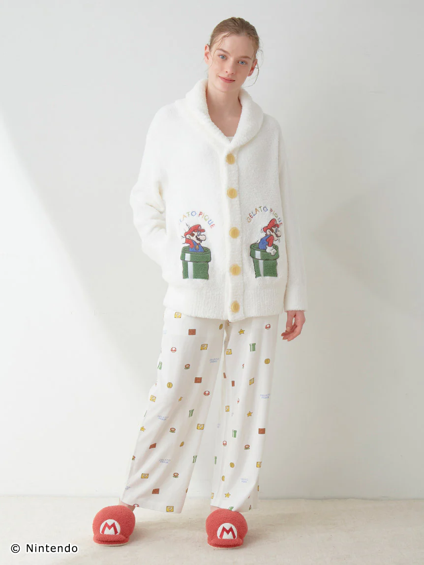 SUPER MARIO™️ UNISEX Baby Moco Jacquard Shawl Cardigan