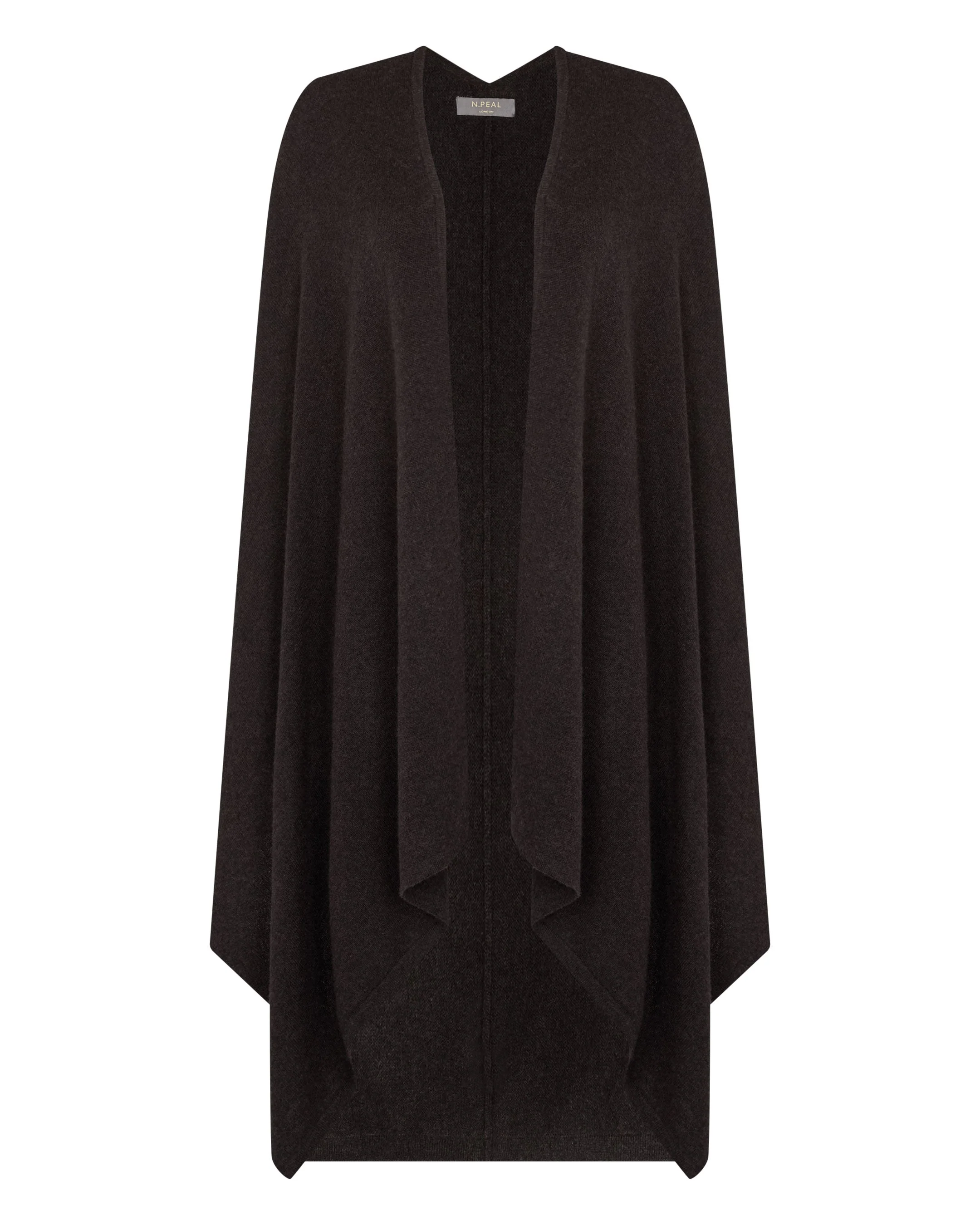 Women's Lily Lightweight Cashmere Cape Chocolate Brown