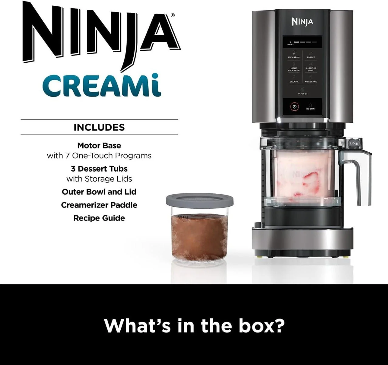 Ninja CREAMi 220 volt Ice cream maker NC300/220v icecream maker gelato sorbet smoothie mulkshake maker 220v 240 volt 50 hz