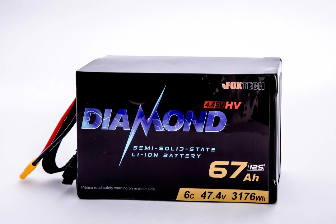 Diamond HVT 14S 62.3V 22Ah 36Ah 44Ah 67Ah 88Ah 134Ah 4.45V/Cell 300Wh/kg Ultra-Low Temperature  Semi Solid State Li-ion Battery