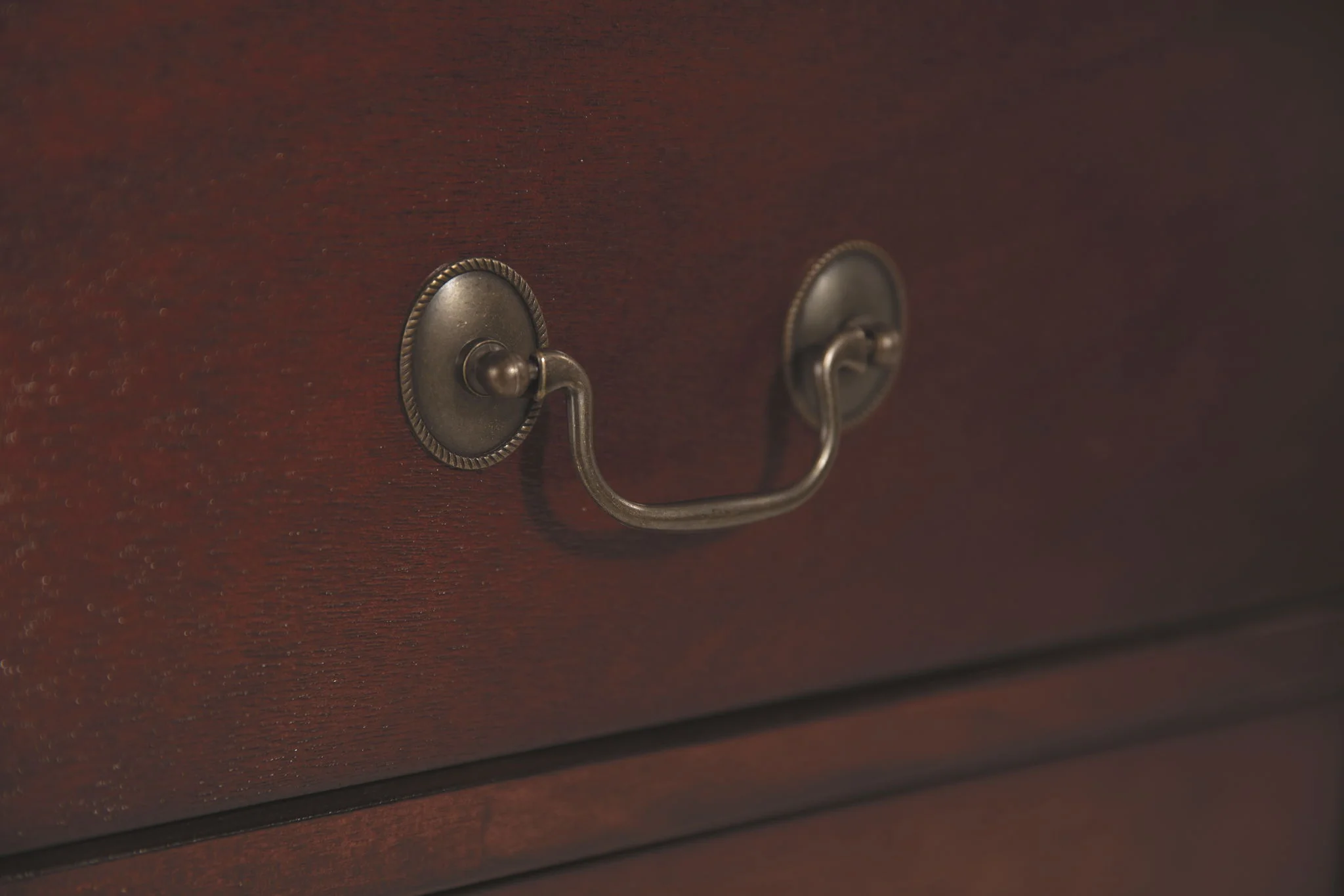 Alisdair - Two Drawer Night Stand - Reddish Brown