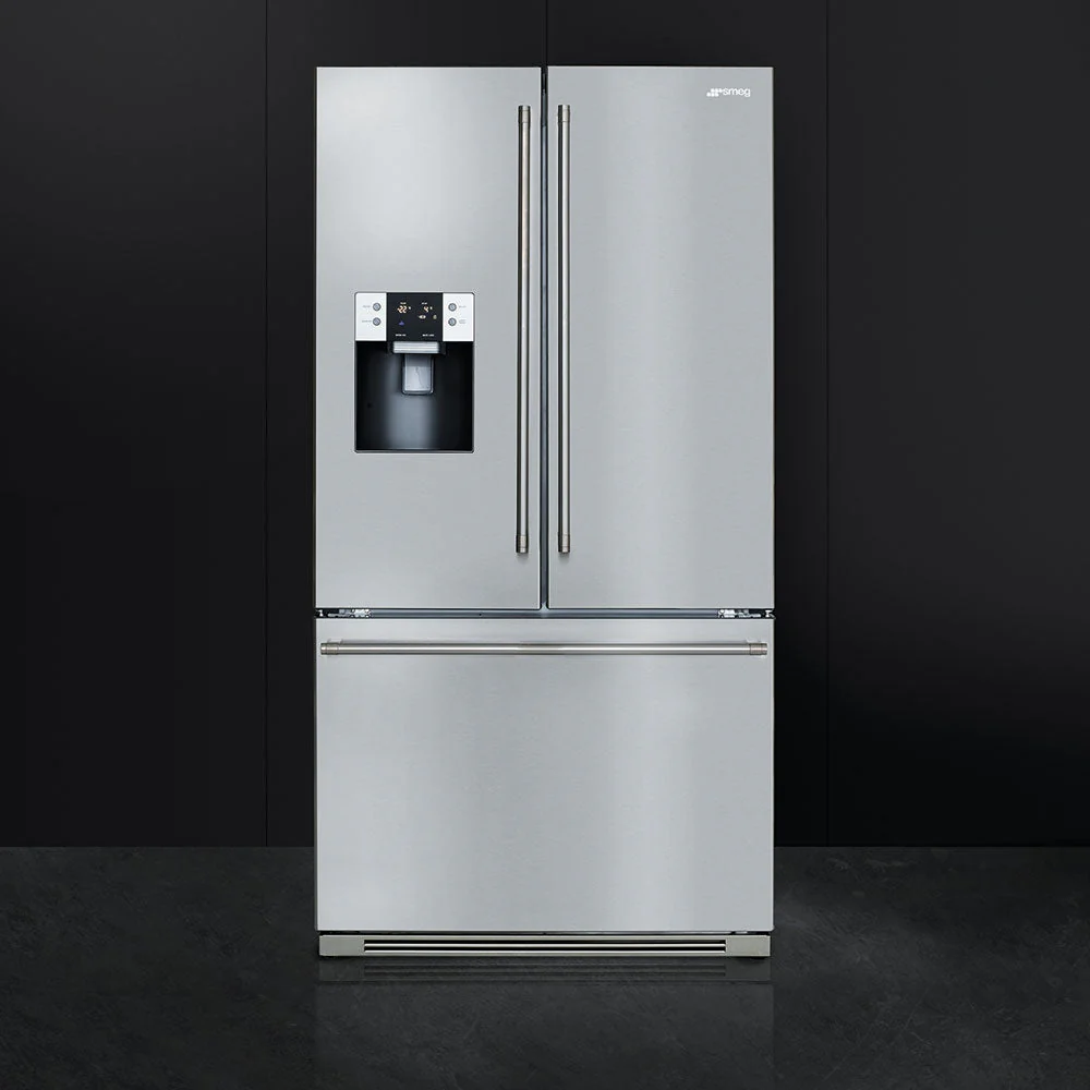 Smeg FT171X-EU 220 volt Regrigerator French Door 3 Door with ice and water 220v 240 volts