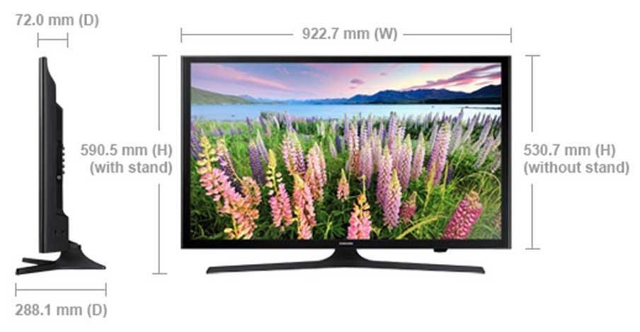 Samsung UA40J5008 Multi System LED 110 220 240 Volts