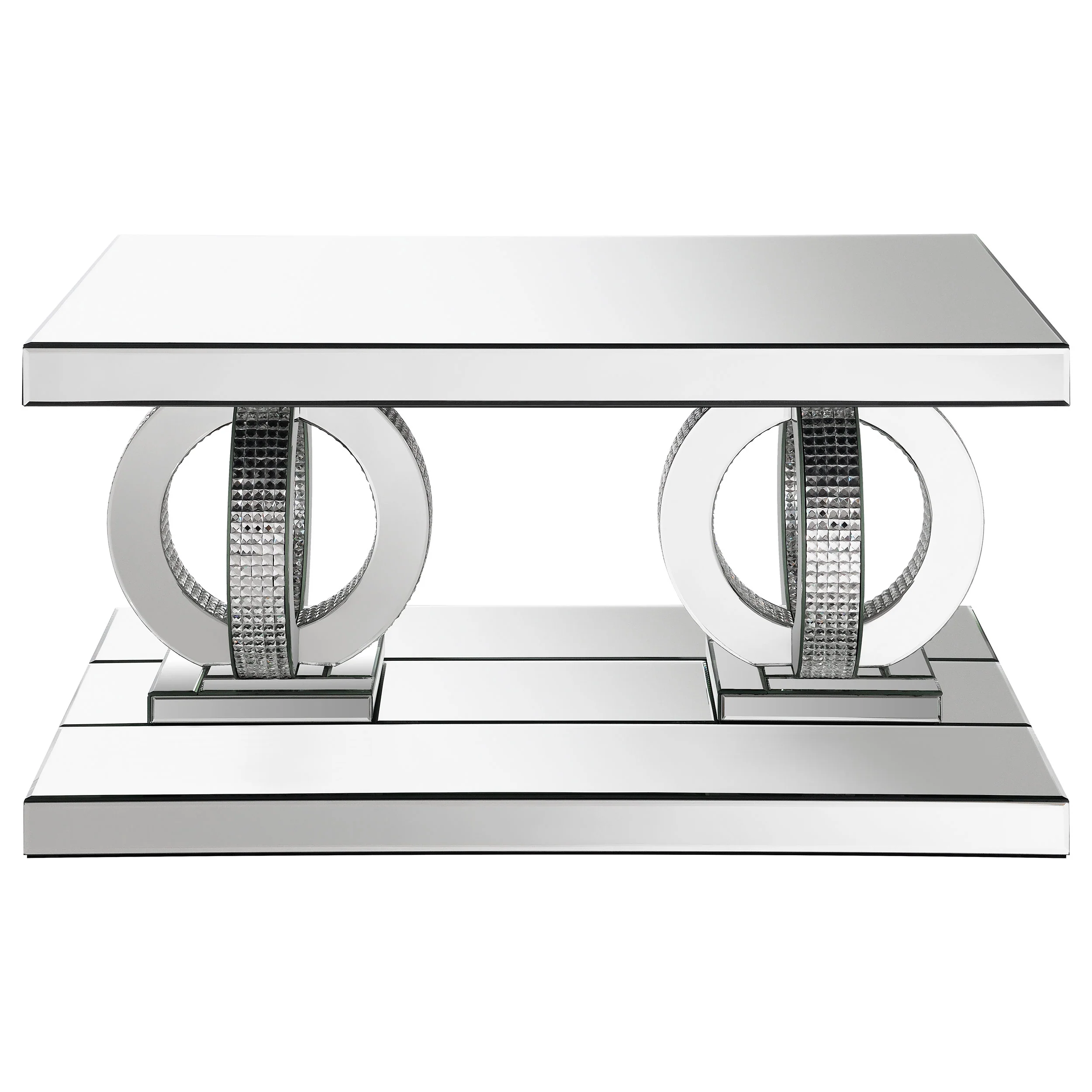 Breena Mirrored Coffee and End Table Set