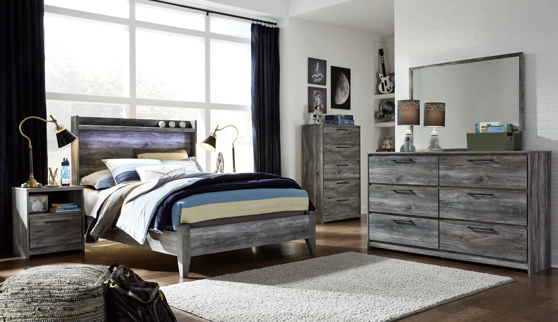 Baystorm Grey Bedroom Set