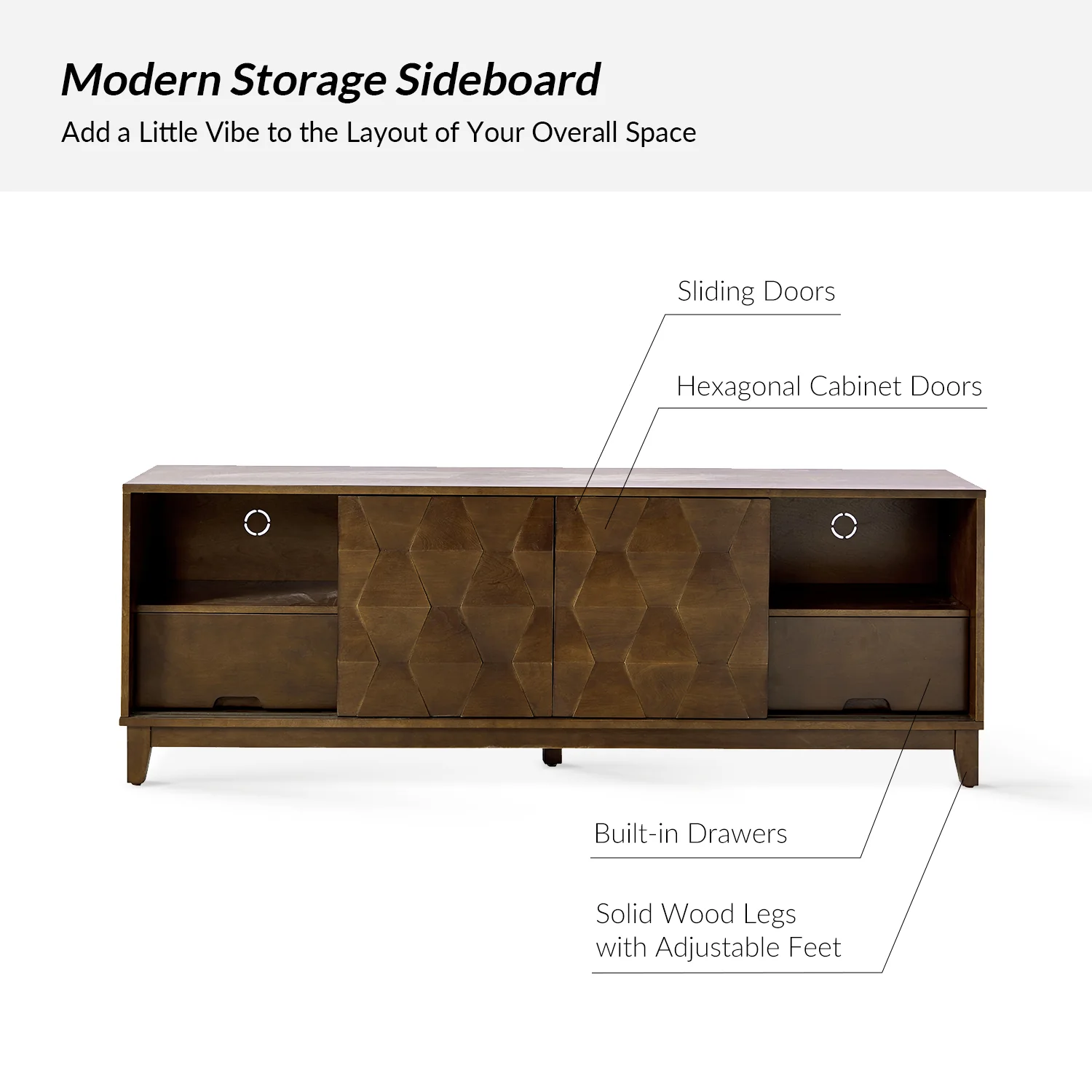 August TV Stand in Walnut