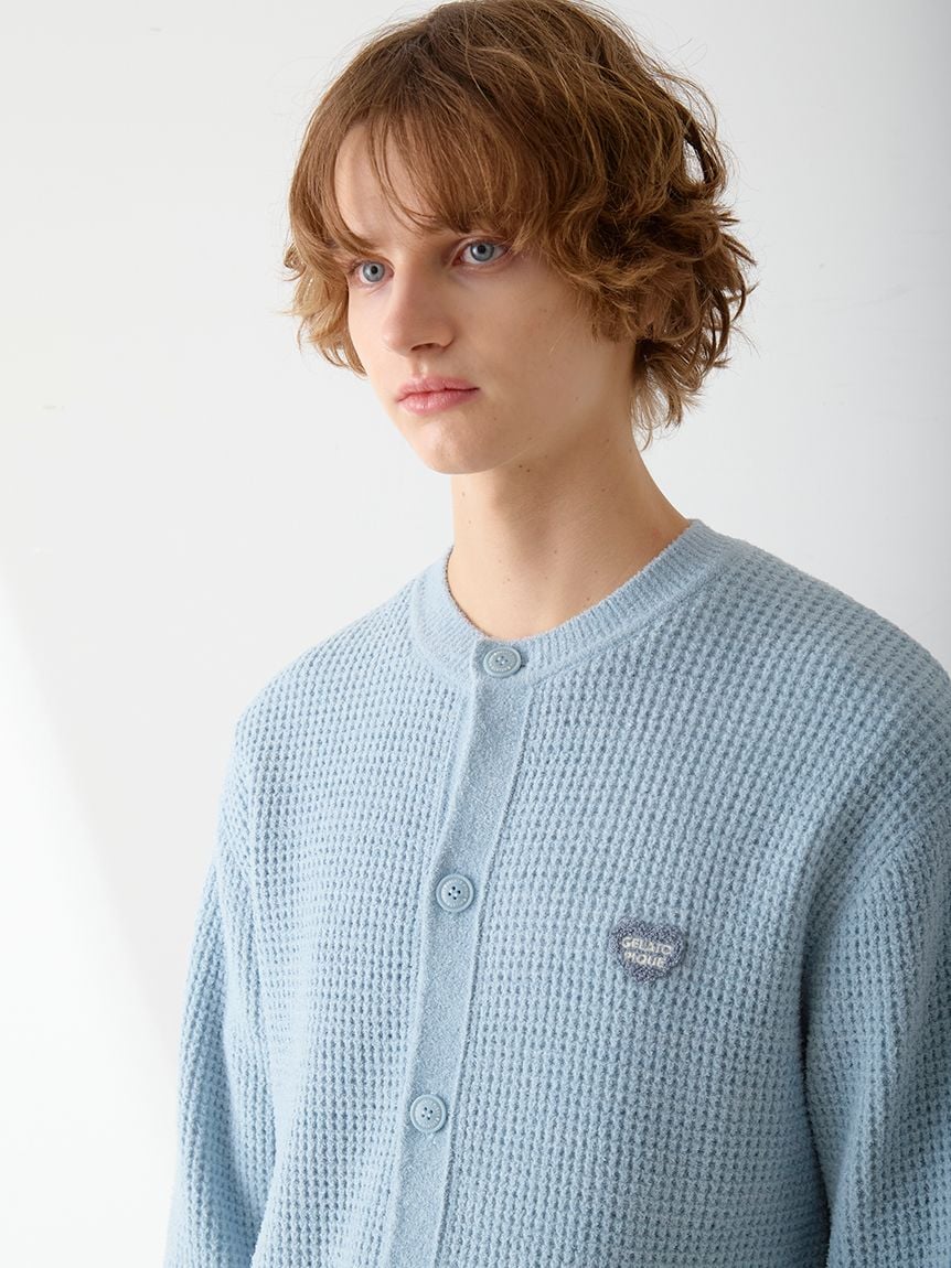 Men's Waffle Heart Sagara Knit Cardigan