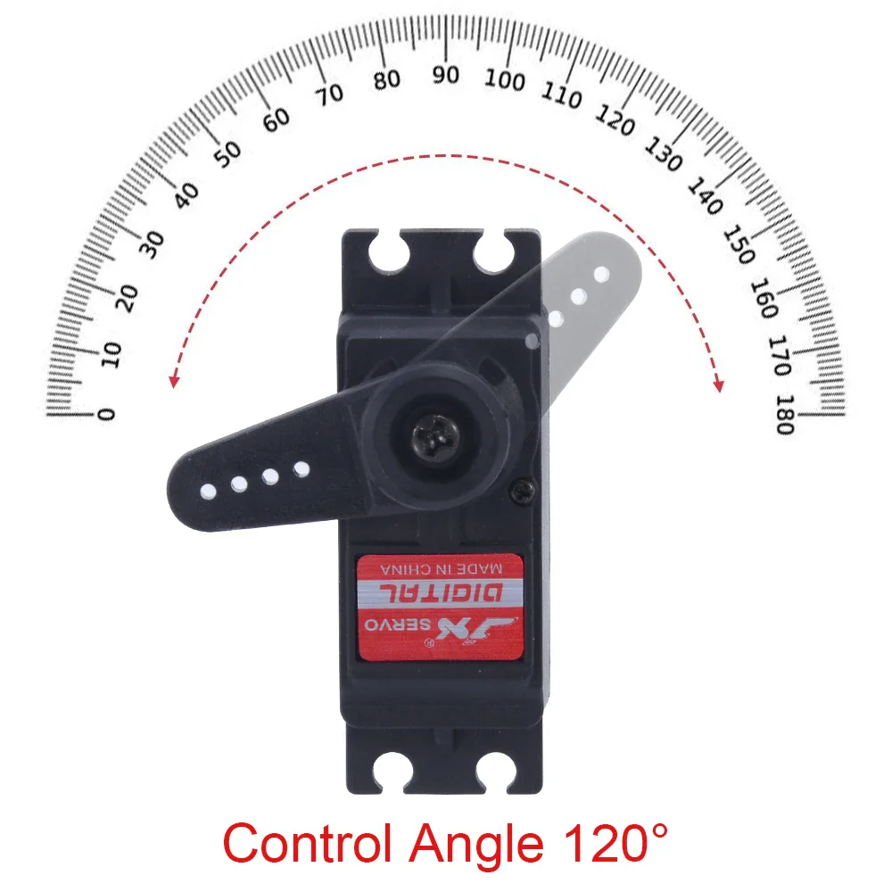 4pcs/set JX Servo BLS6034HV - 7.4V 33kg 120° Brushless Metal Gear Digital Servo Motor for 1/8 1/10 RC Car RC Model