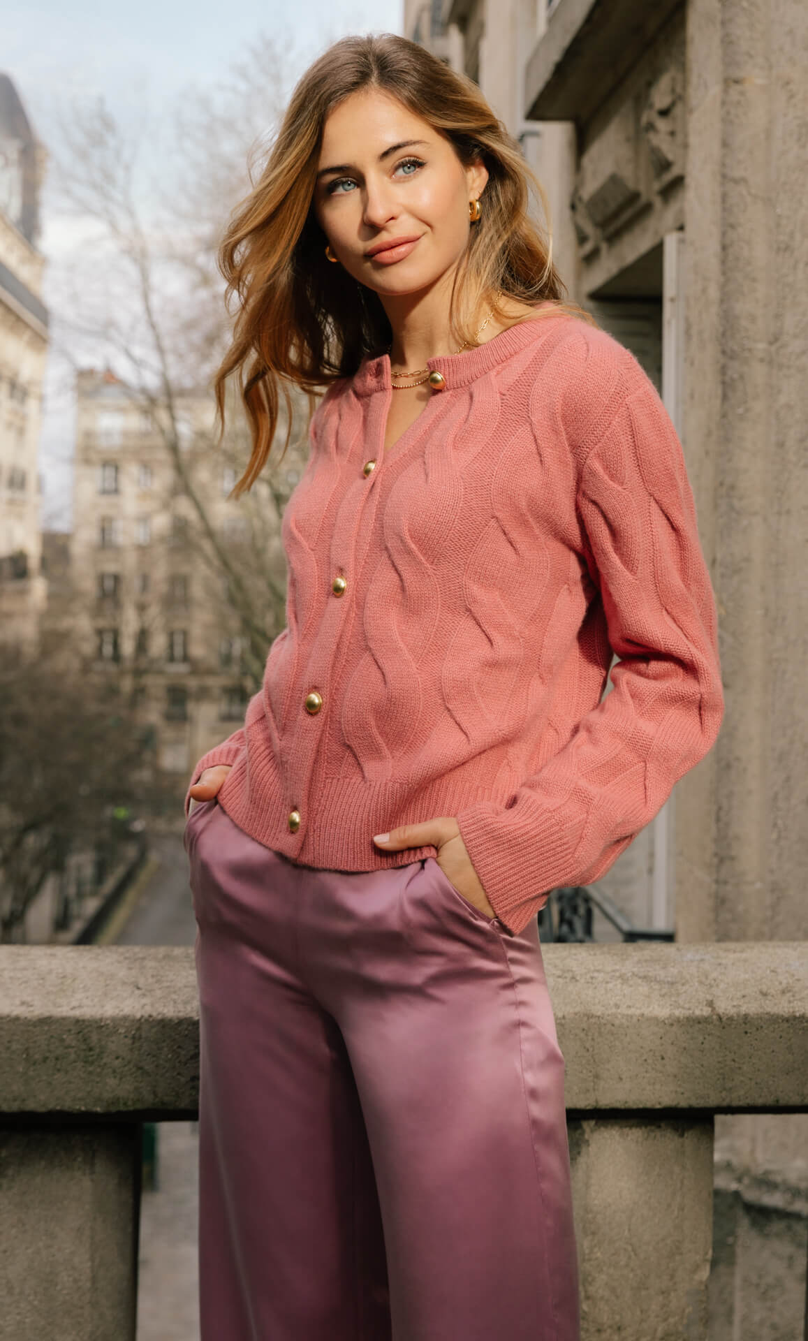 Chamonix Cable Cashmere Cardigan