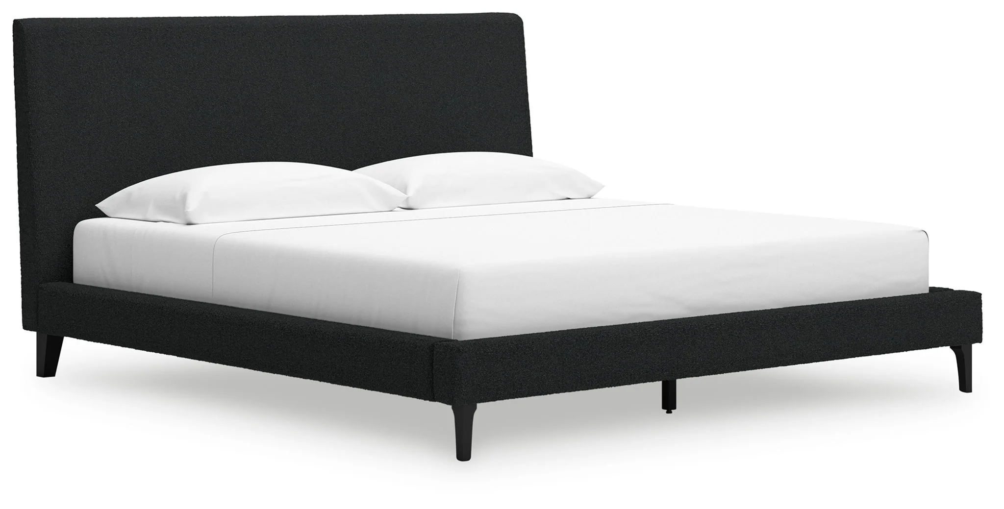 Cadmori - Upholstered Bed With Roll Slats