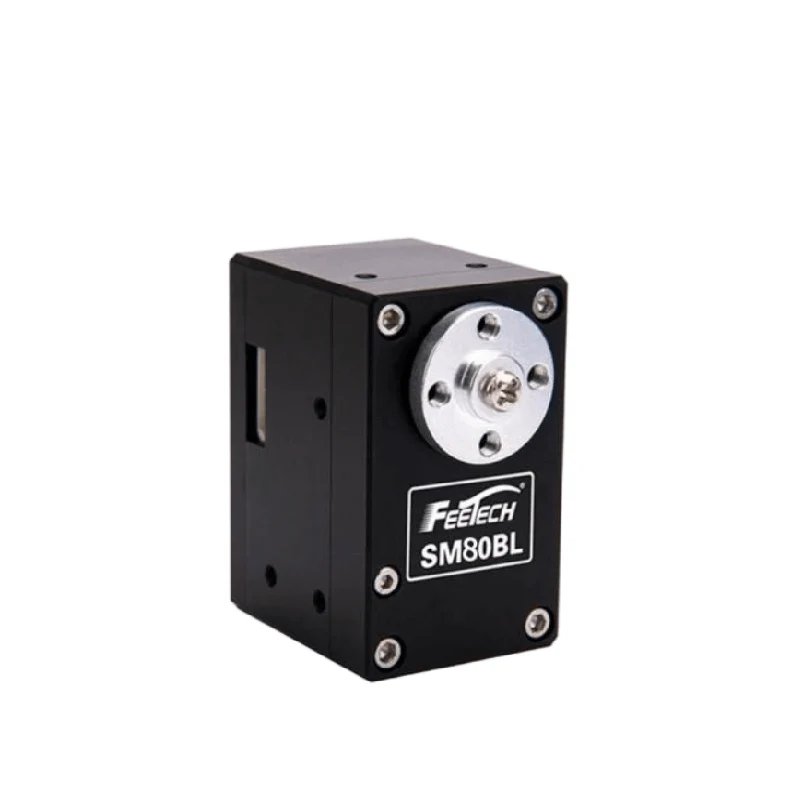 FEETECH SM80BL Servo Motor, RS485 Serial Bus, Brushless, 12V 80kg.cm & 24V 85kg.cm, Steel Gears, Aluminium Case